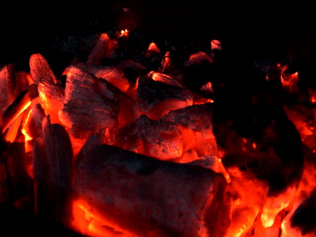 Red Hot Embers Burning On Stock Footage Video 100 Royalty Free Shutterstock