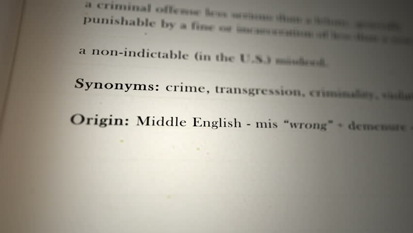 Header of misdemeanor