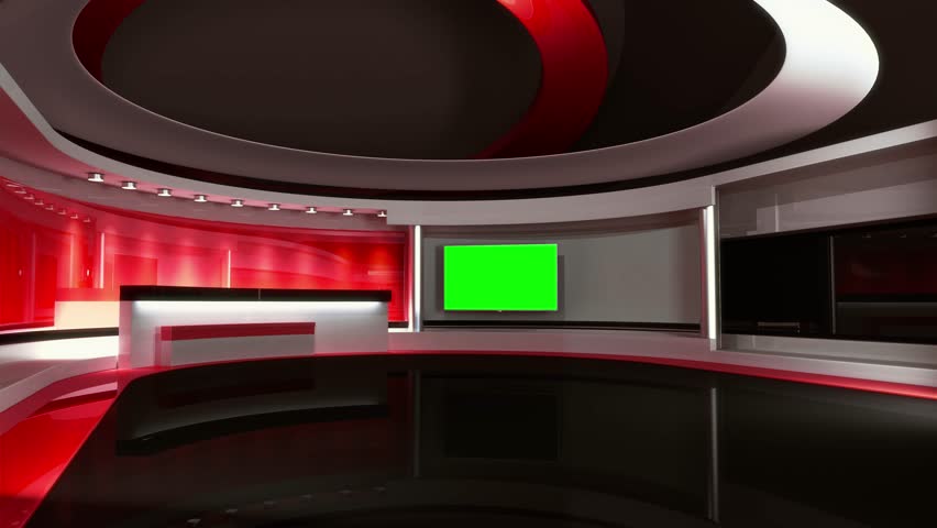 News Studio. The Perfect Backdrop For Any Green Screen Or Chroma Key ...