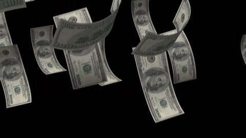 Money Animation Money Falling Over Black Stock Footage Video (100%  Royalty-free) 16222219 | Shutterstock