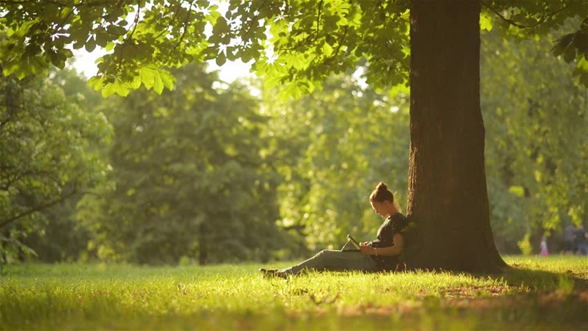 beautiful-girl-sitting-on-tree image - Free stock photo - Public Domain ...