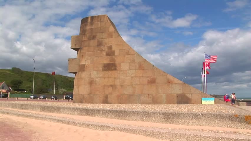 Ww2 Monument At Omaha Beach Stock Footage Video 100 Royalty Free Ww2 Monument At Omaha Beach Normandy France Circa 2008 Commemorative D Day Landing Site Of Allied Forces During June 6
