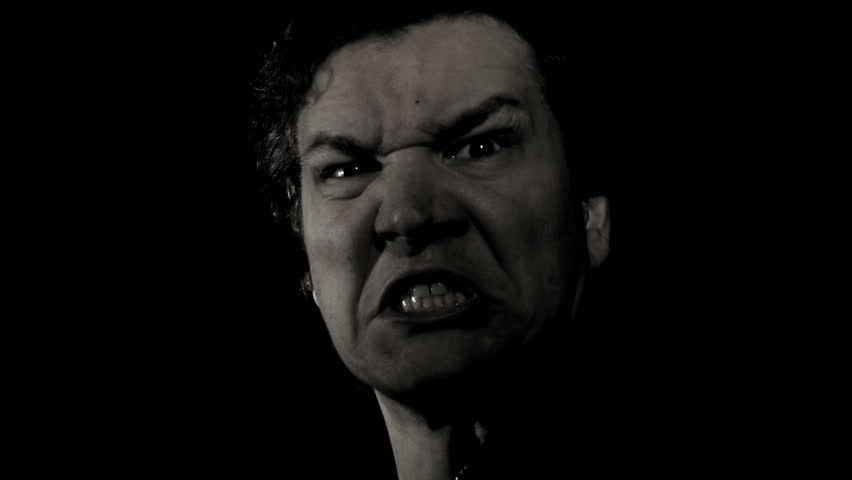 Man Scary Screaming Expression A Stock Footage Video 100 Royalty free 17428759 Shutterstock