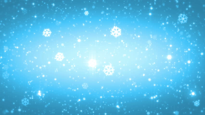 Elegant Blue Abstract With Snowflakes Stock Footage Video 100