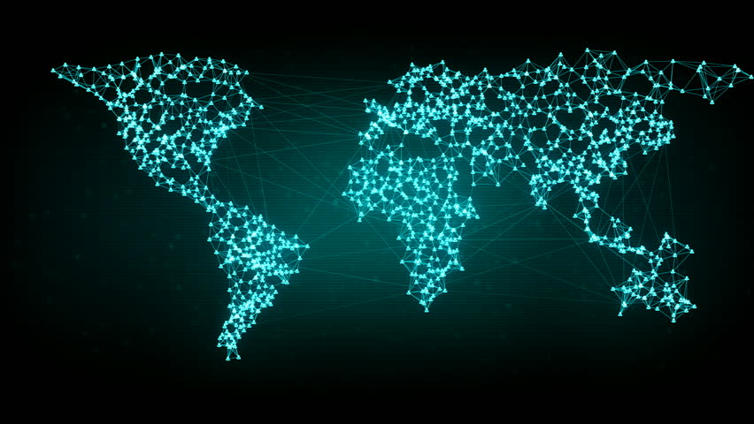 Social Network Connection. Connecting People On The Internet, Nodes ...