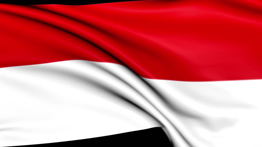 Stock video of indonesian national flag waving in the 