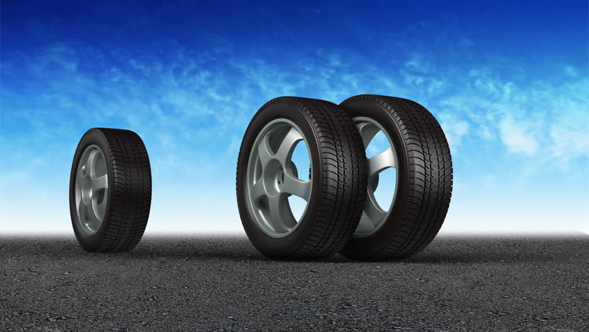 Car Tire Isolated Stock Footage Video | Shutterstock