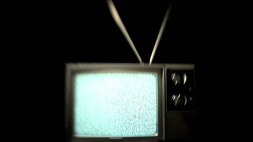 Static Tv, Older Television Playing Stock Footage Video (100% Royalty 