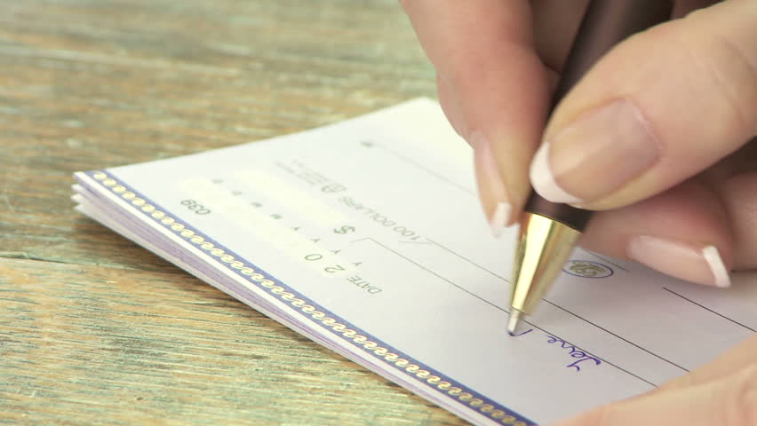 Header of cheque