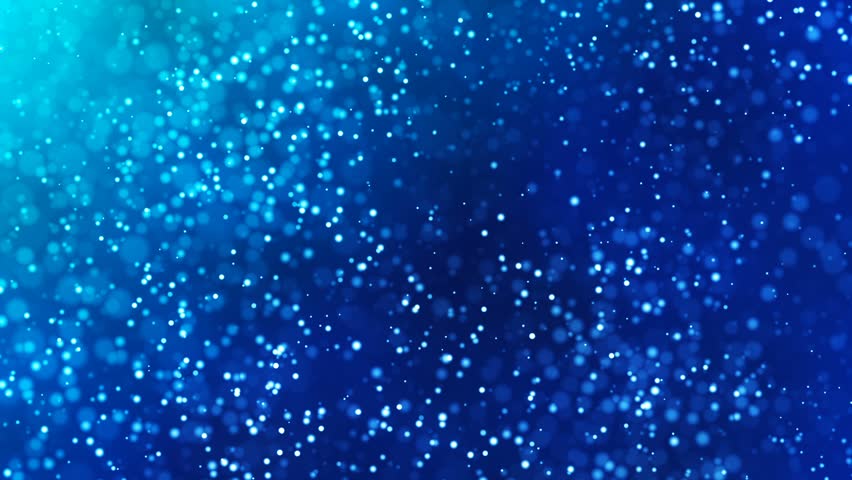 HD Loopable Background With Nice Blue Particles Stock Footage Video