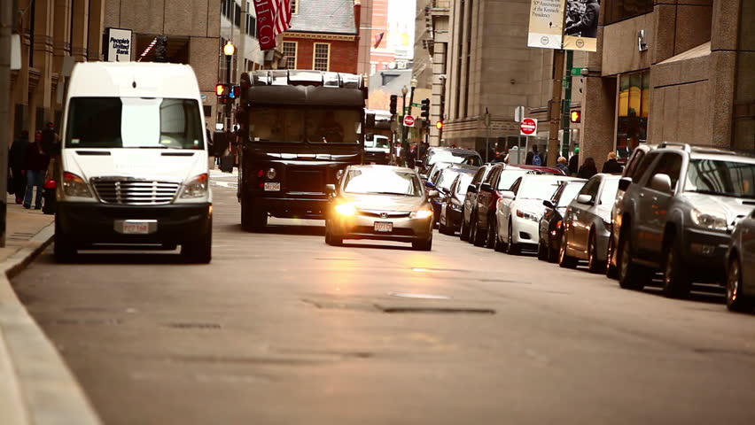 Boston Machusetts Usa Circa Stock Footage Video 100 Royalty Boston Machusetts Usa Circa 2017 White Car And Van Driving In Ma