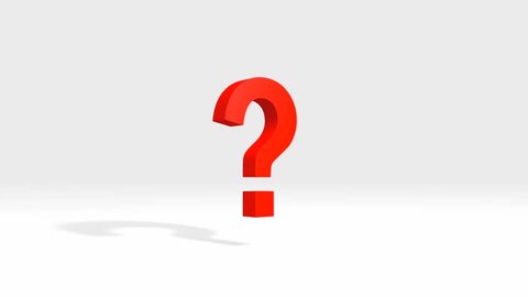 3d Animation Red Question Mark Loop Stock Footage Video (100% Royalty-free)  21404659 | Shutterstock