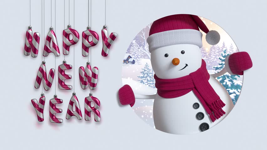 3d Cartoon Animation Happy New Year Stock Footage Video (100% Royalty-free)  21943309 | Shutterstock