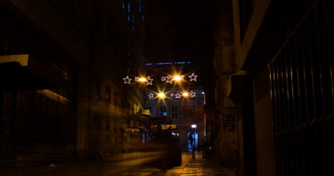 Dark City Alley With Several Stock Footage Video 100 Royalty Free Shutterstock