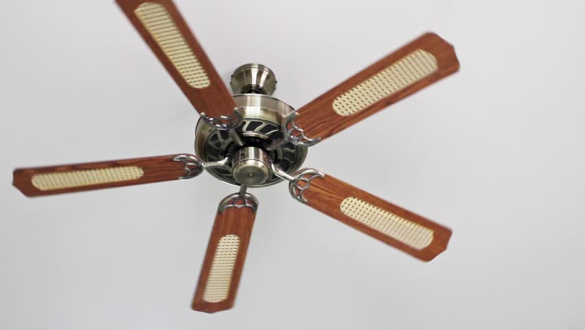 Ceiling Fan Spinning Slowly And Stock Footage Video 100
