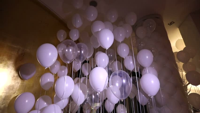 Balloons Decoration Helium Balloons Balloons Stock Footage