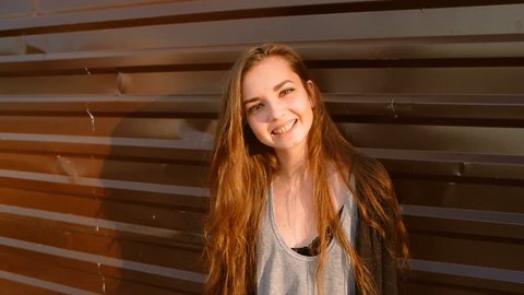 Hair Color For Brown Eyes Hair Color For Hazel Eyes Stock Video
