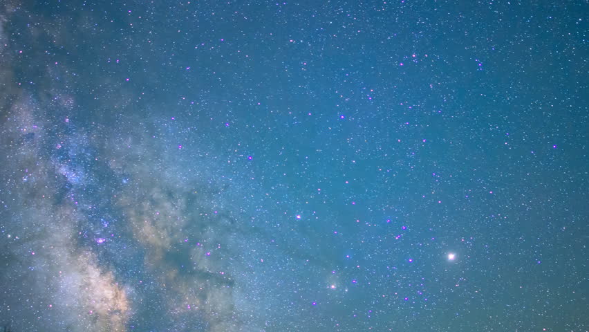 Astrophotography Time Lapse Of Milky Way Galaxy Fading Over Alabama ...