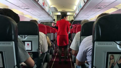 Flight Attendant Stock Video Footage - 4K and HD Video