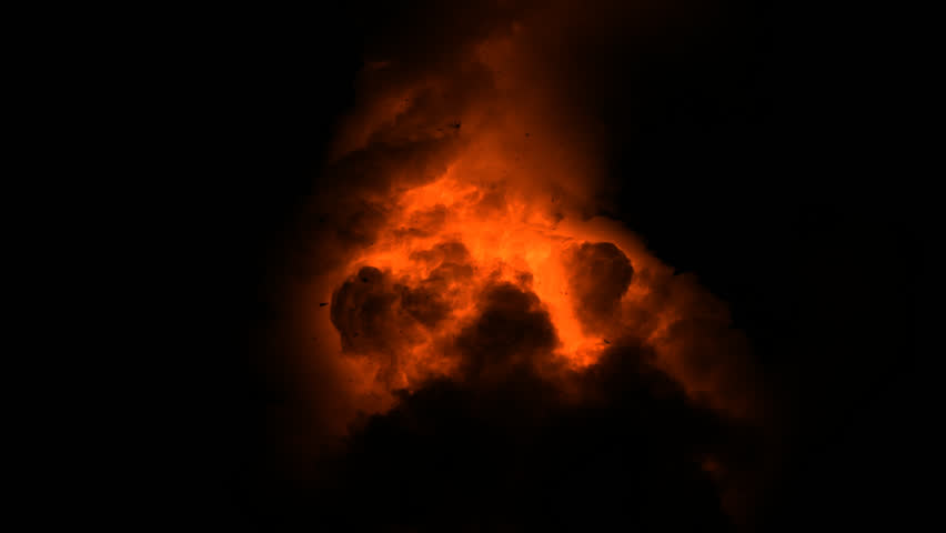 HD - Fire FX015: An Exploding Ring Of Fire Blasts Outwards (with Matte ...