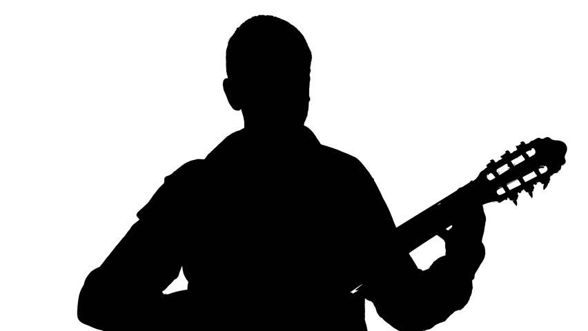 Guitar Player Silhouette Stock Footage Video | Shutterstock