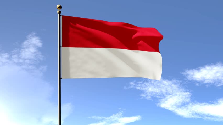 Indonesia Flag Stock Footage Video Shutterstock