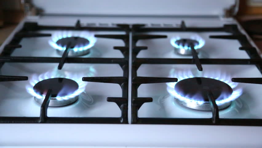 Natural Gas Inflammation In Stove Stock Footage Video 100