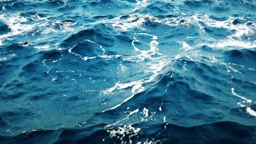 High Quality Looping Animation Of Ocean Waves From Underwater, Diving
