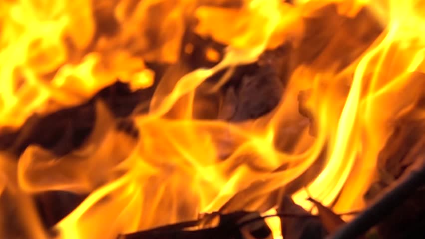 Furious Fire Burning In Slow Motion Stock Footage Video 3144388 ...