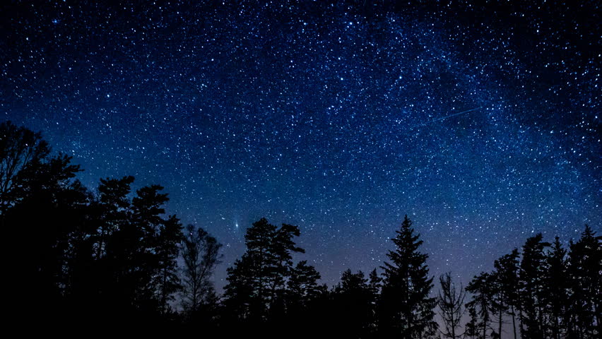 Stock video of starry night sky 4k timelapse. 3840x2160, | 26154989