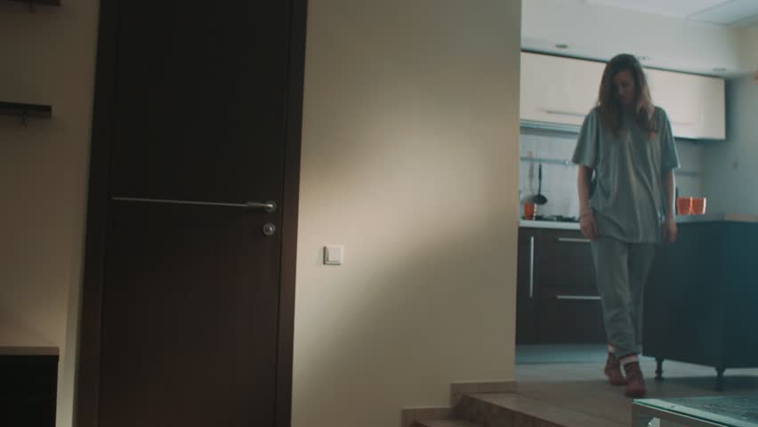Bathroom Light Goes Off And On a man turns off the bathroom light in his home stock footage video Bathroom Light Goes Off And On a man turns off the bathroom light in his home stock footage video