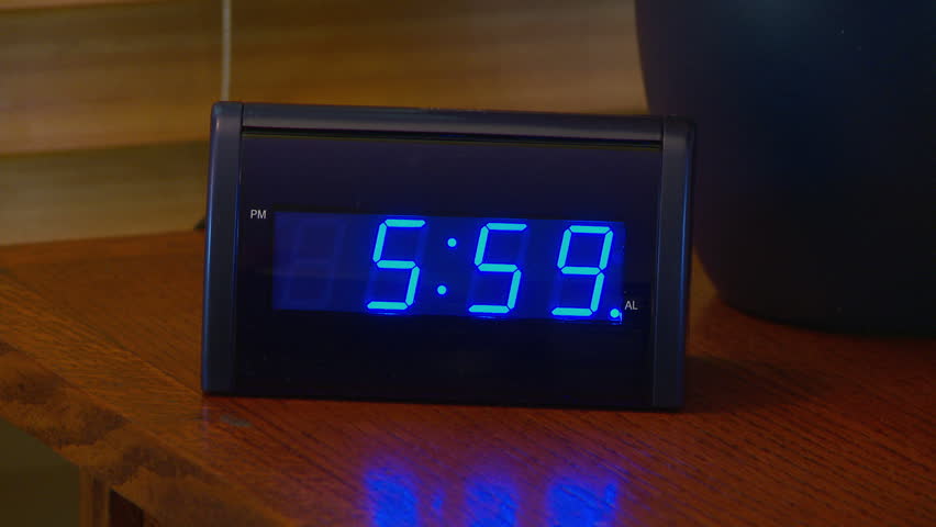 clock alarm digital animation shutterstock footage going clip