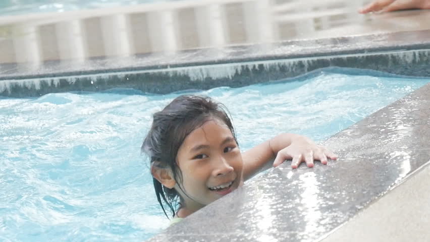 Asian girls fondled in pool