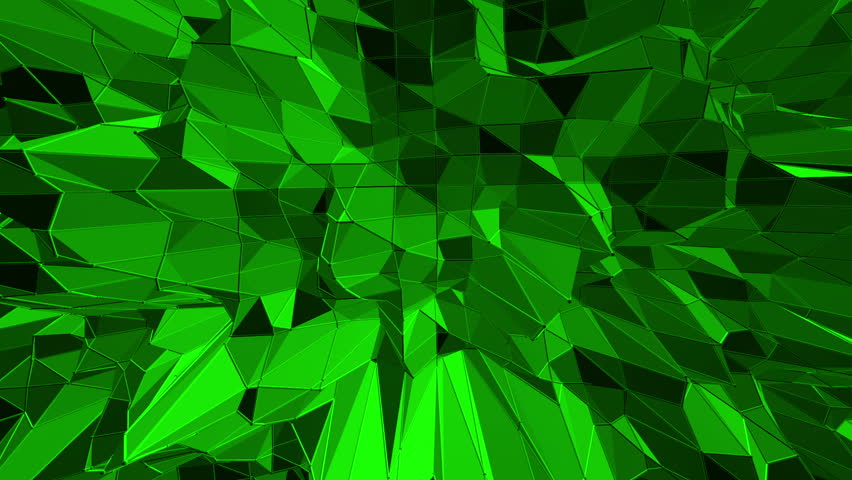 Green Crystal Glass Background, Loop Stock Footage Video 14522065 ...