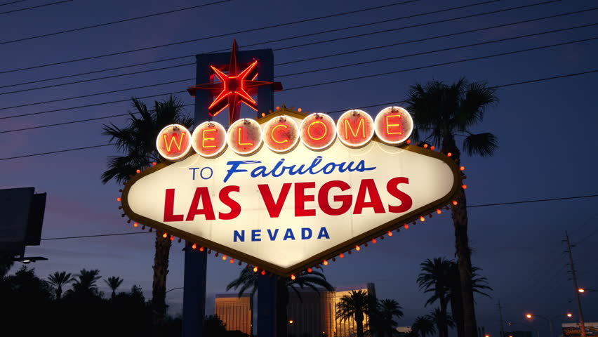 Las Vegas Sign at Night, Nevada image - Free stock photo ...