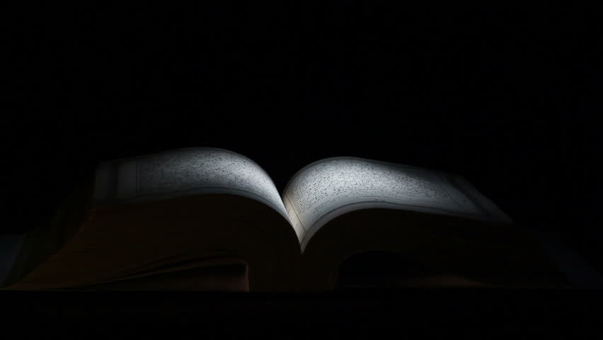 Bible On A Black Background Stock Footage Video 2833972 | Shutterstock