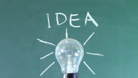 Chalk Light Bulb Stock Video Footage 4K And HD Video Clips