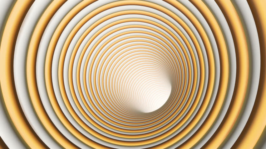 Abstract Background With Animated Hypnotic Tunnel From Colorful Caramel