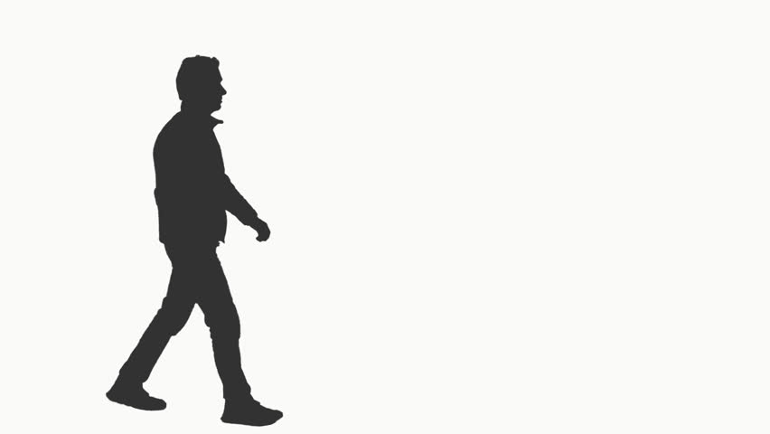 Silhouette of a Man Walking Stock Footage Video (100% Royalty-free) 28861129 | Shutterstock