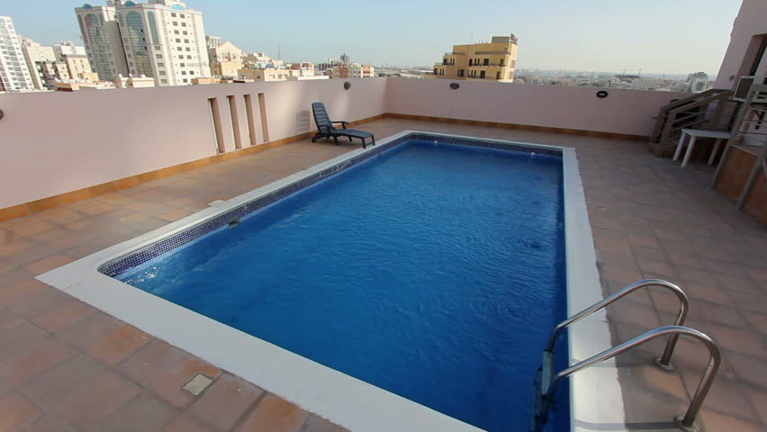 swimming pool on roof