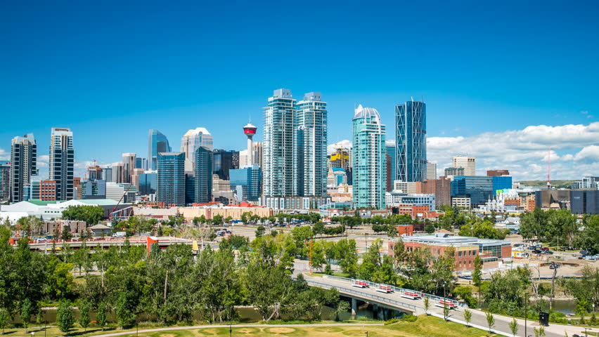 Stock video of calgary time lapse of skyline with | 29297299 | Shutterstock