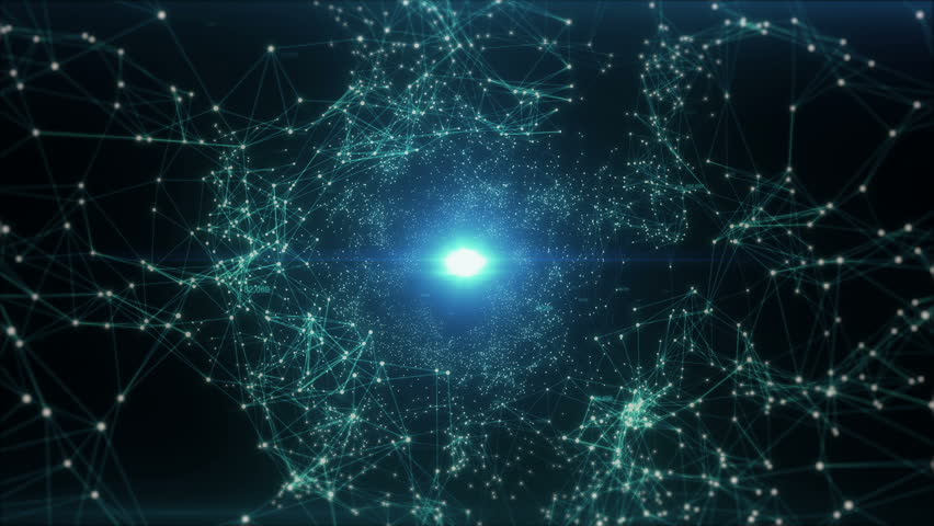 Abstract Space Background, Geometry Surfaces, Stock Footage Video (100%