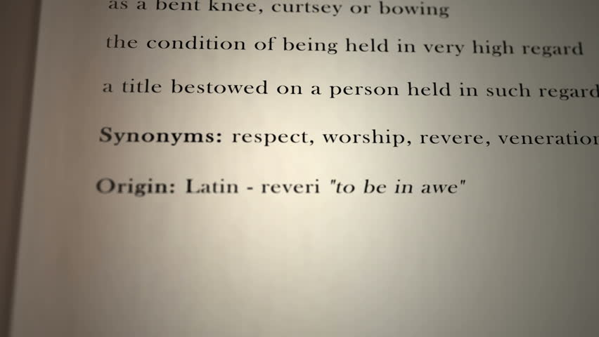 Header of reverence