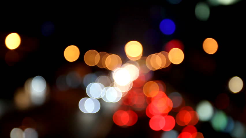 Night City Bokeh Background Stock Footage Video 100 