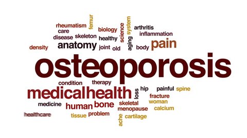 Osteoporosis State Animated Word Cloud Text Stock Footage Video (100%  Royalty-free) 30727909 | Shutterstock