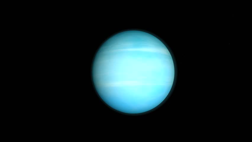 Neptune Rotating, The Neptune Spinning, Full Rotation, Seamless Loop