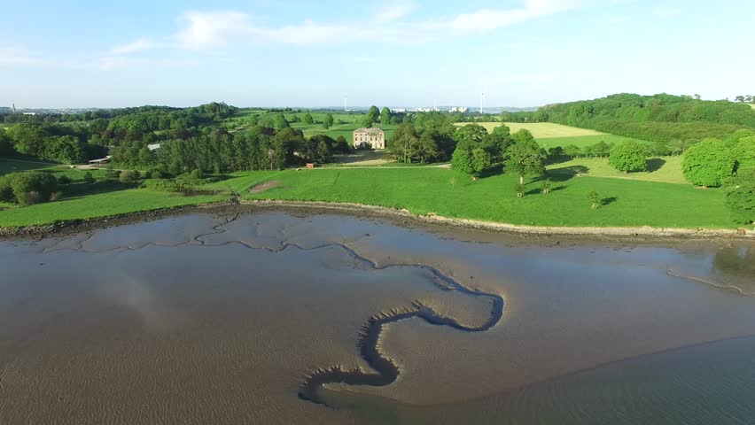 An old Irish house behind the bay, Carrigaline, Co. Cork, Ireland