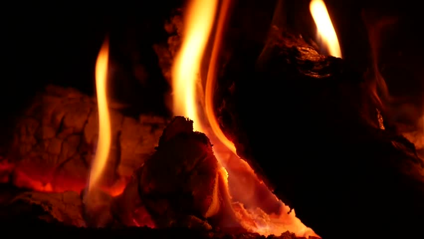 Bright Flame Of Fire Burns Stock Footage Video 100 Royalty Free