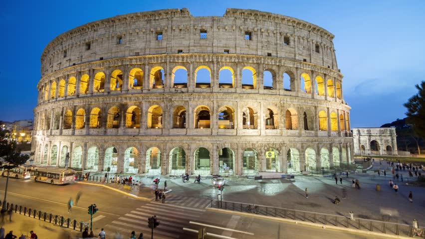 Time Lapse Of Colosseum, One Of The New Seven Wonders Of The World In ...