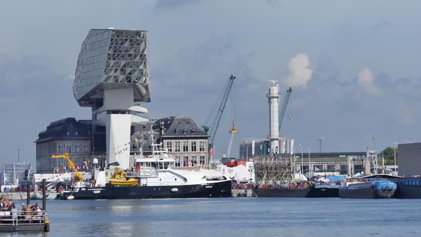 Antwerp Port Authority Zaha Hadid Stockvideos Filmmaterial 100